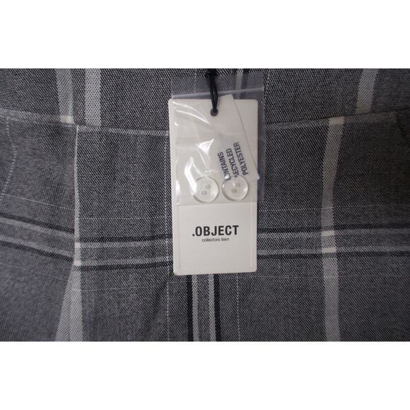 Object Ladies 42 penny pants plaid gray carrier‎ works straight leg - Picture 7 of 10